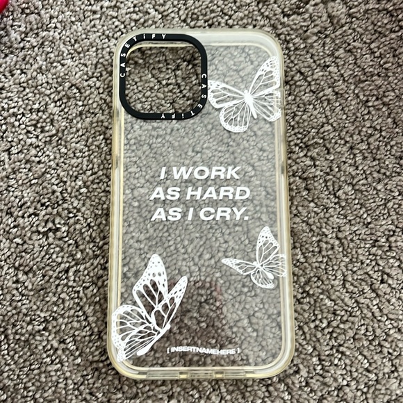 Casetify butterfly quote iPhone 13 Pro Max case - Picture 1 of 1